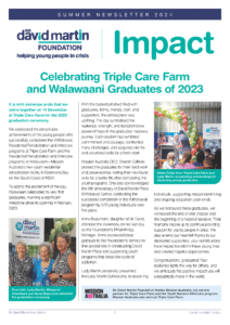 Impact newsletter 2024: Celebrating Triple Care Farm and Walawaani graduates