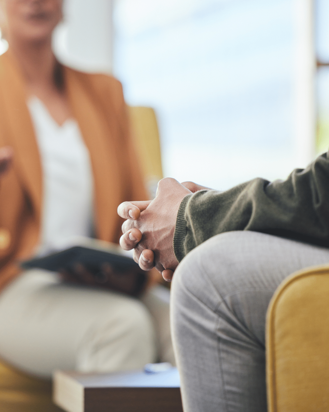 Young person in counselling session